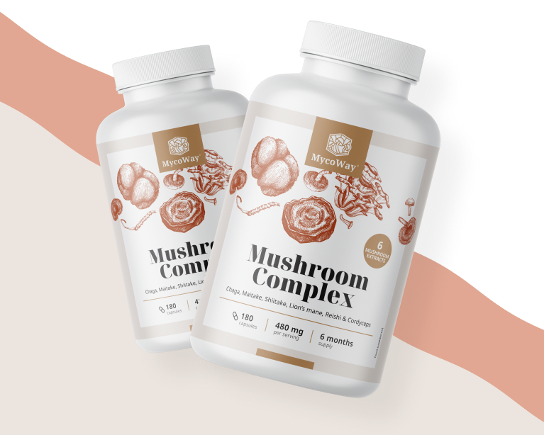 6 wybranych grzybów azjatyckich w 1 kapsułce.